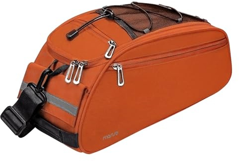 MOSISO Bike Rack Bag, Waterproof Bicycle Trunk Pannier Rear Seat Pouch | Cycling Bike Carrier Backseat Storage Luggage Saddle Shoulder Bag