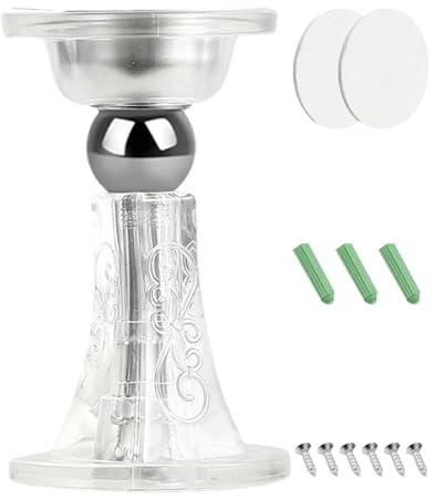 Fermaporta magnetico – Calzo da pavimento adesivo per interni – fermo per porte resistente – per uso in garage, appartamento, hotel, cucina, soggiorno, ingresso e casa