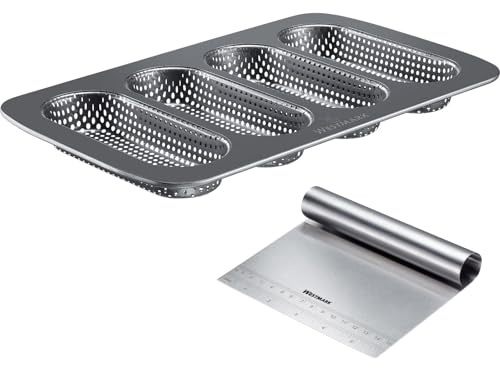 Westmark Mini Baguette Mould and Dough Card - with The Practical Set You can Easily Prepare and Portion mini baguettes Yourself - 2 Pieces