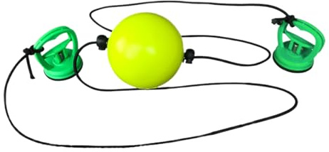 Box-reflexboll – 10 cm slagtränarset, sugpropp dubbelficka, lätt koordinationsanordning, justerbar träningsutrustning med rep | gym reaktionshastighet träningsutrustning balans