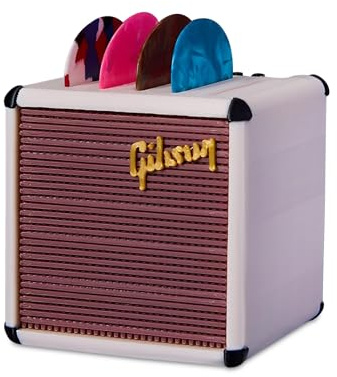 Guitar Pick Holder, Personalised Plectrum Holder Guitar Picks Case | Speaker Design, Creativity Music Gifts for Guitarists, Bassists, Musicians, Hobbyists (Pink)