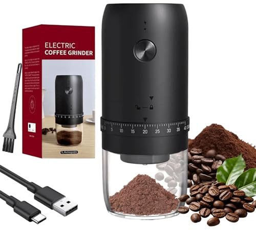 Molinillo de Café Eléctrico Portátil, Pequeño Molino de Café Inalámbrico