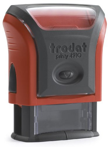 trodat 53439 Textstempelautomat Printy 4910 4.0, 3-zeilig, rot