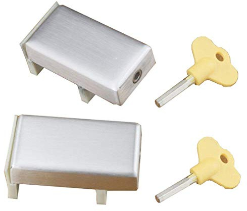 Quality 2PCS Sliding Door & Window Locks Aluminum Alloy Plastic Steel Window Limit Door Lock Children Safety Protection Lock