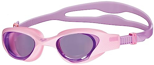 arena The One Junior Kinderschwimmbrille, Schwimmbrille mit Großen Gläsern, Anti-Beschlag und UV-Schutz, Selbstjustierender Nasensteg, Orbit-Proof-Dichtungen