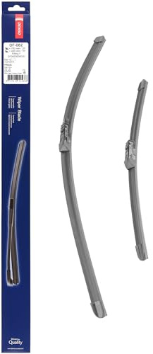 Kit de Escobillas Limpiaparabrisas Planas DENSO (DF-082), 2 Unidades 700/400mm – Vehículos con volante a izquierda – Silenciosas y Duraderas con Diseño Aerodinámico – Escobillas Limpiaparabrisas OEM