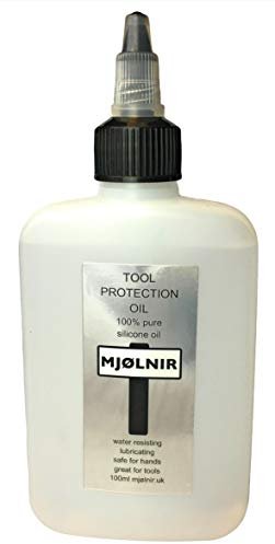 Mjolnir Pure Silicone Oil for Tools 100ml - 100% Silicone Oil Without additives - Great for Tools Safe for Hands - Also Used for Acrylic Pour Art