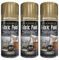 Gold Spray Paint Fabric Leather Spray Paint Art Vinyl & Crafts Flexible 200ml (10 Cans)