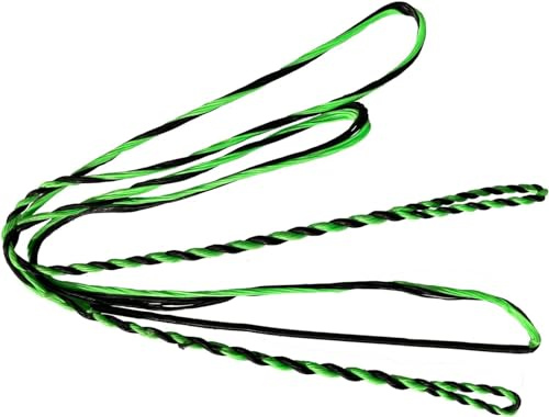 DEERACE D97 Flemish Fast Flight Bow String Replacement Bowstring for Traditional Longbow Recurve Bow (AMO 52 (Bow Length), Green)