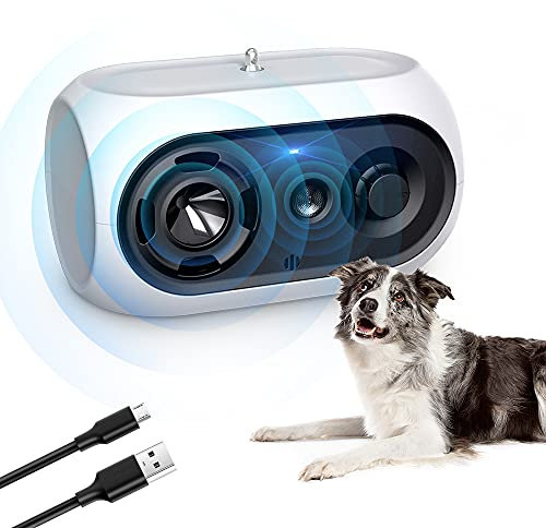 Anti Bellen Gerät, Automatische Ultraschall Antibell für Hunde, Wiederaufladbare Stopp-Hundebell-Gerät mit 3 Einstellbaren Modi, Bellenstopper für Innen Außenbereich Kleine Mittel Große Hunde