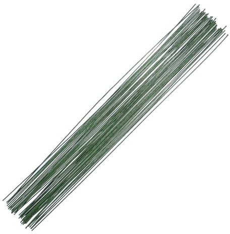 MORAINJAY 100 fili per fiori, 0,5 mm x 40 m, set di fili per bricolage, filo sottile, colore verde, flessibile, per fioristi, ghirlande di Natale, per rose, fiori, fai da te