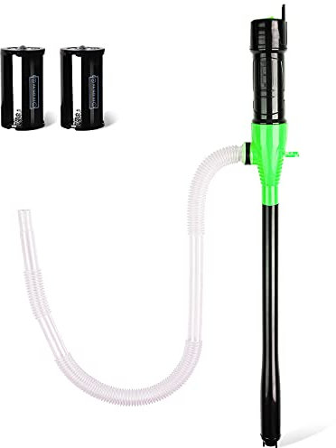 SWANLAKE Portable Battery Powered Electric Fuel/Water Transfer Pump 2.2 GPM - Liquid Siphon with Adjustable Flow Control, Gas Can Pump for 3-5 Gallon Cans