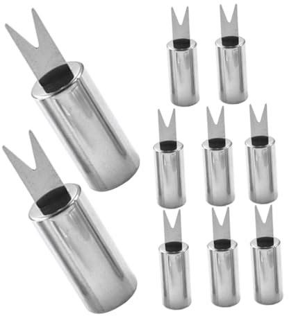 Genérico 10 Tenedores De Maíz Para Barbacoa Brochetas De Maíz Soportes Para Maíz Dulce Accesorios Para Barbacoa Soportes Y Bandejas Para Mazorcas De Maíz Palitos Para Asar Brochetas