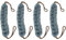 Ipetboom 4stücke Teiliges Von Rückenschrubbern Dehnbarer Peeling-schrubber Für Dusche Effektives Sanftes Exfolieren Für Schwer Erreichbare Stellen Komfortable Anwendung Schäumend