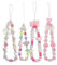 Calkkrer 4PCS Cute Handy-Anhänger, Beaded Handy-Kette, Handyband, Handgelenk-Schlaufe, Handy-Schmuck, Handy-Wrist-Strap, Aesthetic Phone Charm, Frauen, Handy-Hülle, Lanyard