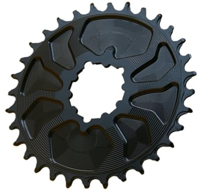Compatible for EVOSID Black MTB Chainring 32-38T 3Nail Direct Mount 3MM Offset Narrow Wide Fully-Enclosed Chainwheel for SRAM DM(32T)