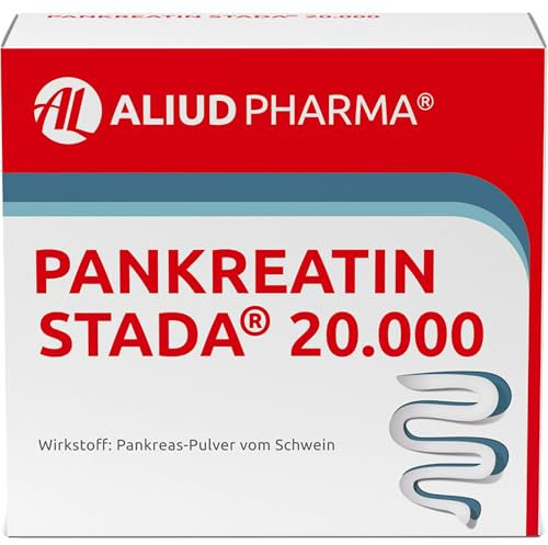 ALIUD PHARMA Pankreatin STADA 20.000, 200 Stück: Hochdosiertes Verdauungsenzym für die Unterstützung der Verdauung, magensaftresistente Hartkapseln