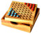 Knobelholz Halma Box for 2 Spieler Strategiespiel China Checker als Rechteck Version das original Halma Reisespiel, Brettspiel, Unterhaltungsspiel, Kinderspiel