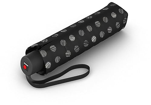 Knirps Regenschirm I.050 Medium Manual pinta classic mit Schirmtasche I kleiner Regenschirm für unterwegs I windstabiler & leichter Handöffner Taschenschirm I Mini Schirm