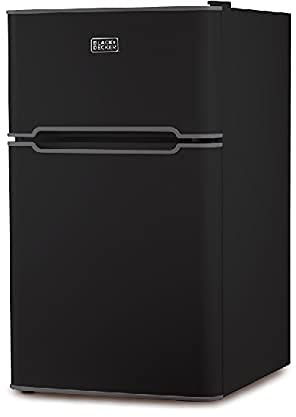 BLACK+DECKER 3.1 Cu. Ft. Compact Two Door Refrigerator, BCRDK32B, Black