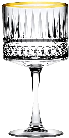 Pasabahce Elysia Golden Touch Lot de 4 verres à cocktail 500 ml