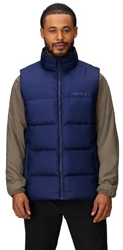 MARMOT Men's Guides Down Vest Lightweight down vest, warm winter puffy, water-repellent quilted coat, windproof functional gilet, packable outdoor jacket (pack of 1)