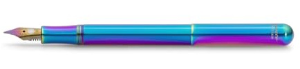 Kaweco COLLECTION Fountain Pen Liliput Kolibri I Premium Rainbow-Coloured Reservoir Pen with Iridescent Steel Nib for Ink Cartridges I Writing Instrument 12.4 cm I Nib: F (Fine)