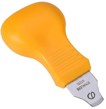 OKUMEYR Abridor de Cajas de Relojes de Acero Inoxidable y Plástico Duro | Color Amarillo, Portátil y Fácil de Usar, Útil para Abrir Tapas en Relojes de Bolsillo