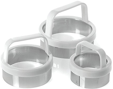 Norpro Biscuit/Cookie Cutters, Set of 3, As Shown