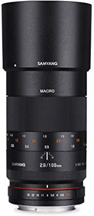 Samyang 100mm F2.8 Makro für Sony A – Vollformat und APS-C Macro Teleobjektiv Festbrennweite für Sony A Mount, manueller Fokus, für Sony A99 II, A68, A77 II, A58, A99, A37, A57, A65, A77, A35