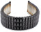 Rowi 22mm Schwarz Fixoflex S Zugband L316 Edelstahl Uhrenband Made in Germany origanalverpackt
