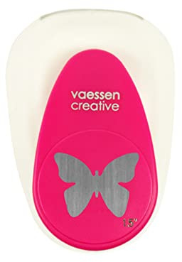Vaessen Creative Motivstansare fjäril – 2,5 x 3,4 cm – stansare för pysselpapper, tonpapper, scrapbookpapper eller decoupagepapper