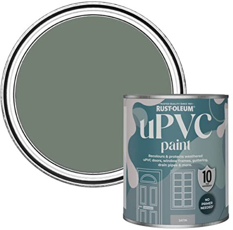 Rust-Oleum Green uPVC Door and Window Paint In Satin Finish - Serenity 750ml