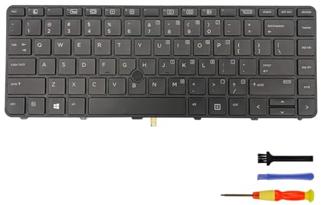 Table-King Clavier de rechange rétroéclairé avec distribution américaine pour HP Probook 640 G2,640 G3,645 G2,645 G3,430 G4,440 G4