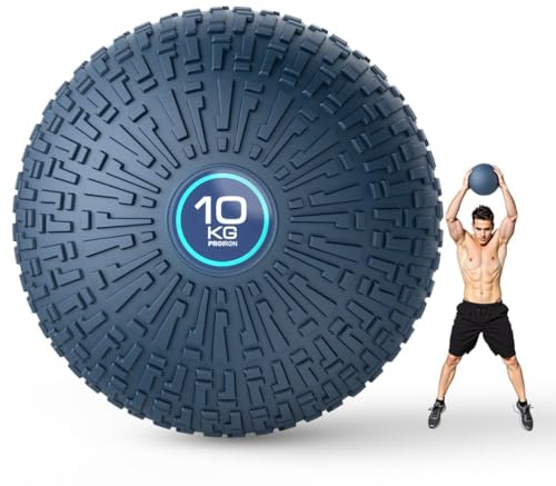 PROIRON Palla Medica Slam Ball Antiscivolo Antirimbalzo, Disponibile in 2/3/5/8/10 kg, Ø 18/23cm Bilanciamento Interno del Peso, Adatto per Allenarsi a Pallavolo, Esercizi per La Schiena