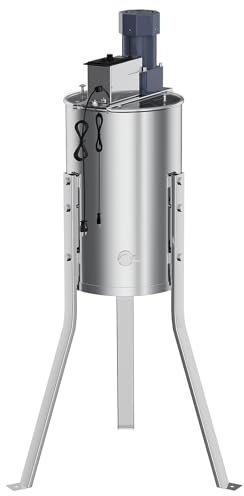 Elektrischer Honigschleuder, 3 Rahmen Edelstahl Honigschleuder mit 140 W Motor mit einstellbarer Geschwindigkeit, Imkereiausrüstung für effiziente Honigernte, langlebig & leicht zu reinigen, mit