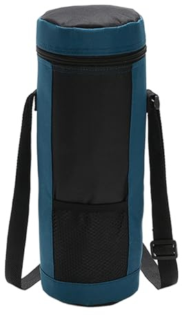 Bolsa térmica para Botellas, portabotellas de Agua con Aislamiento de 1, 5 l con Correa Ajustable, Bolsa térmica Aislante de Larga duración, Tela Oxford - Azul para Botellas