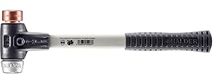 Simplex Schonhammer, Kupfer / Weichmetall; mit verstärktem Tempergussgehäuse und Fiberglasstiel | D=30 mm | 3749.030