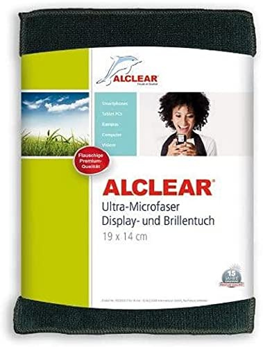 ALCLEAR 950003a Ultra-Microfaser Displaytuch für iPhone, iPad und iPod, 19x14 cm, anthrazit