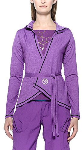 Zumba El Fab Futuro - Chaqueta para Mujer, Color Lila, Talla Large