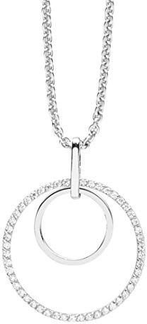 NANA KAY Swinging Silver Halskette Romance mit Zirkonia besetzt ST1244