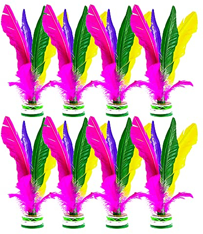 Anyingkai Treten Federball,Fuß Federball,Kick Federball,Federball Treten,Federfußball,Bunte Federbälle,Jianzi Ball,Jianzi Shuttlecock,Chinese Jianzi (Farbe-8)