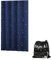 Dream Art Rideau Occultant Portable avec Ventouses, Stores Temporaires Ajustables pour Chambre de Bébé, Voyage, Bureau, Hôtel, 1 Pièce 132x183cm, Bleu avec Lune Argentée et Étoiles