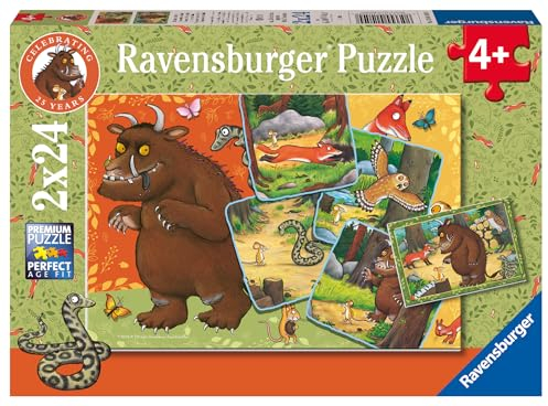 Ravensburger Kinderpuzzle 12001050-25 Jahre Grüffelo! - 2x24 Teile Grüffelo Puzzle für Kinder ab 4 Jahren