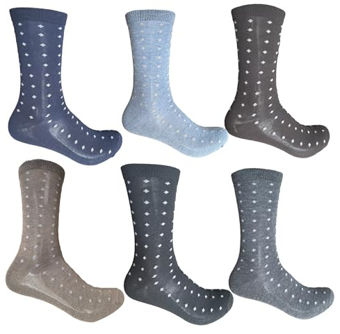 NAGAD Pack 6 pares de calcetines hombre con dibujos- Calcetines hombre divertidos- Calcetines hombre algodon comodos- Socks men - Calcetin caballero estampados