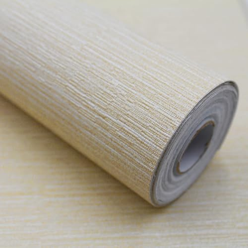 auxua Thick Grasscloth Peel and Stick Wallpaper- 17.7x 196 Textured Wall Paper with Wear Layer for Covers Cracks & Uneven Walls Instantly, No Need to Match Pattern, Odor-Free Grass Wall Covering