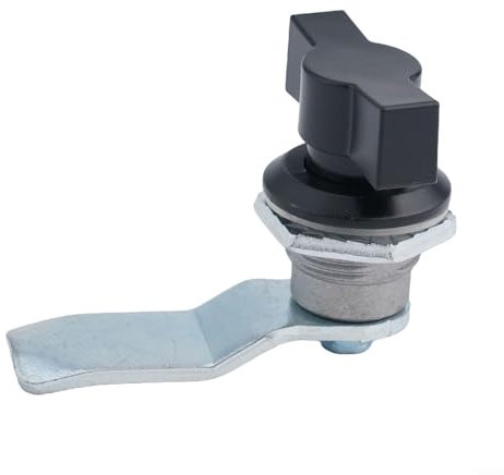 Eawfgtuw Cerradura de seguridad para buzón, cerradura de giro sin llave, cerradura de leva de cajón de gabinete, cerradura de muebles para oficina, hogar, escuela (negro)