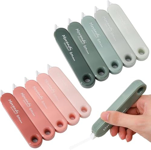 10 STÜCKE White Out Tapes, Mini Whiteout Tape Set - Niedliche Korrekturrollen für Studenten, Büroangestellte, Zuhause & Schule