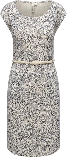 Ragwear Damen Sommerkleid Midikleid mit geflochtenem Taillengürtel Lilithe YOUMODO Ecru Gr. XXL