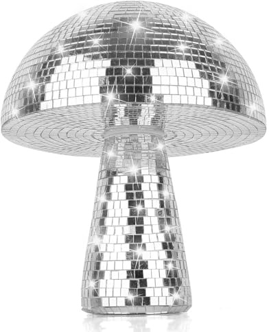 YGCHEN Bola de Discoteca de Seta, Espejo de Seta Discoteca, Decoración de Bola de Disco, Mirror de Hongo Discoteca, Decoración de Champiñones, Decoración Hogar